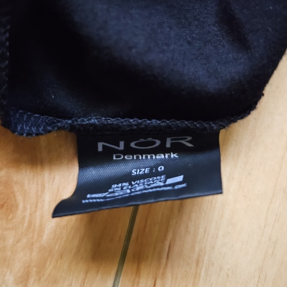 Nor Denmark Black Asymmetrical Dress Size 0 - Picture 4 of 7